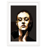 Monica Bellucci Hollywood Actress Retro Style Geometric Illustration thumbnail