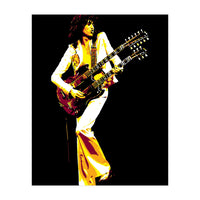 Jimmy Page American Rock Music Legend (Print Only)