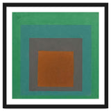 JOSEF ALBERS - HOMAGE TO THE SQUARE GREY BROWN GREEN thumbnail