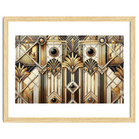 Art Deco Gold Geometric Pattern
