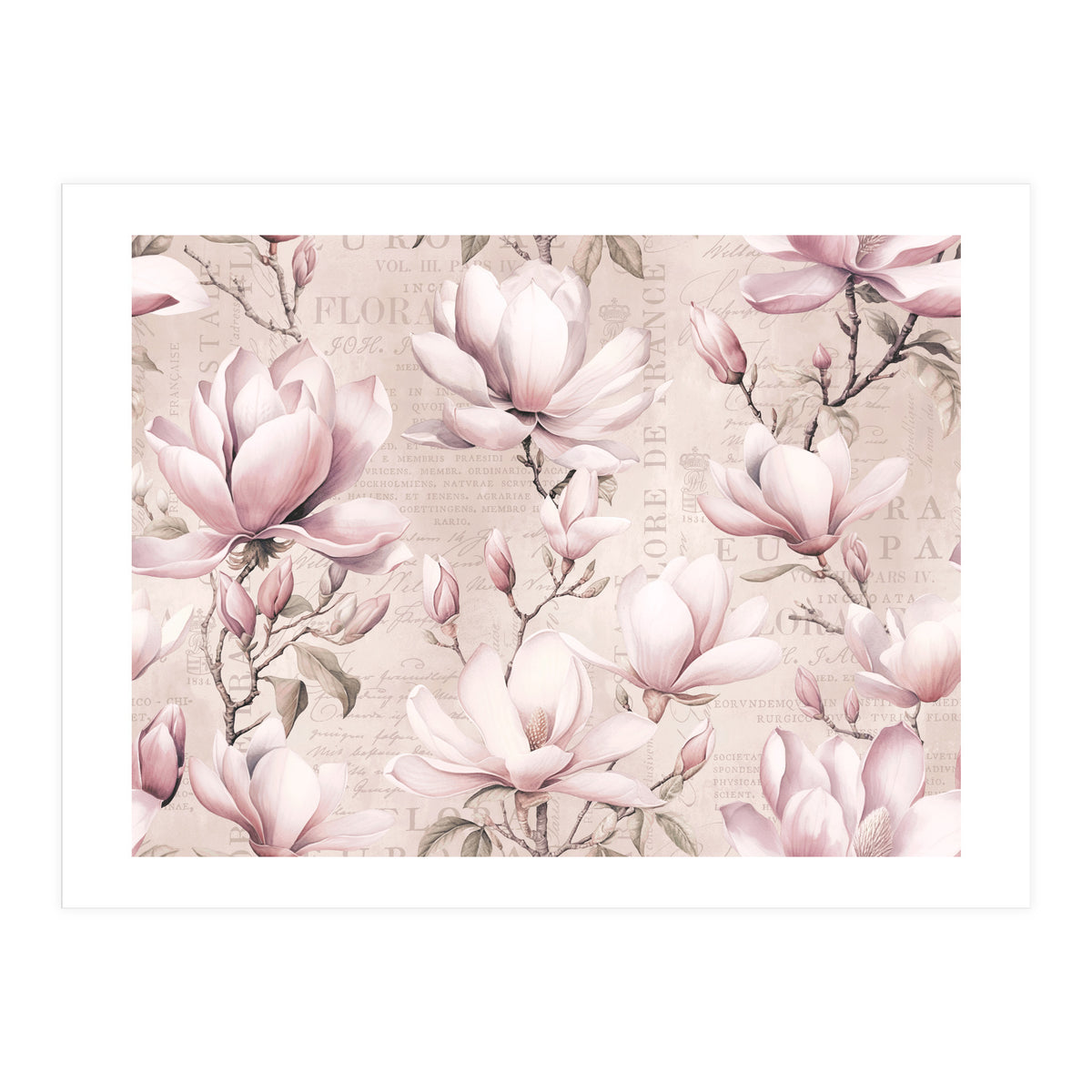 Magnolia Spring Romance Pink (Print Only)