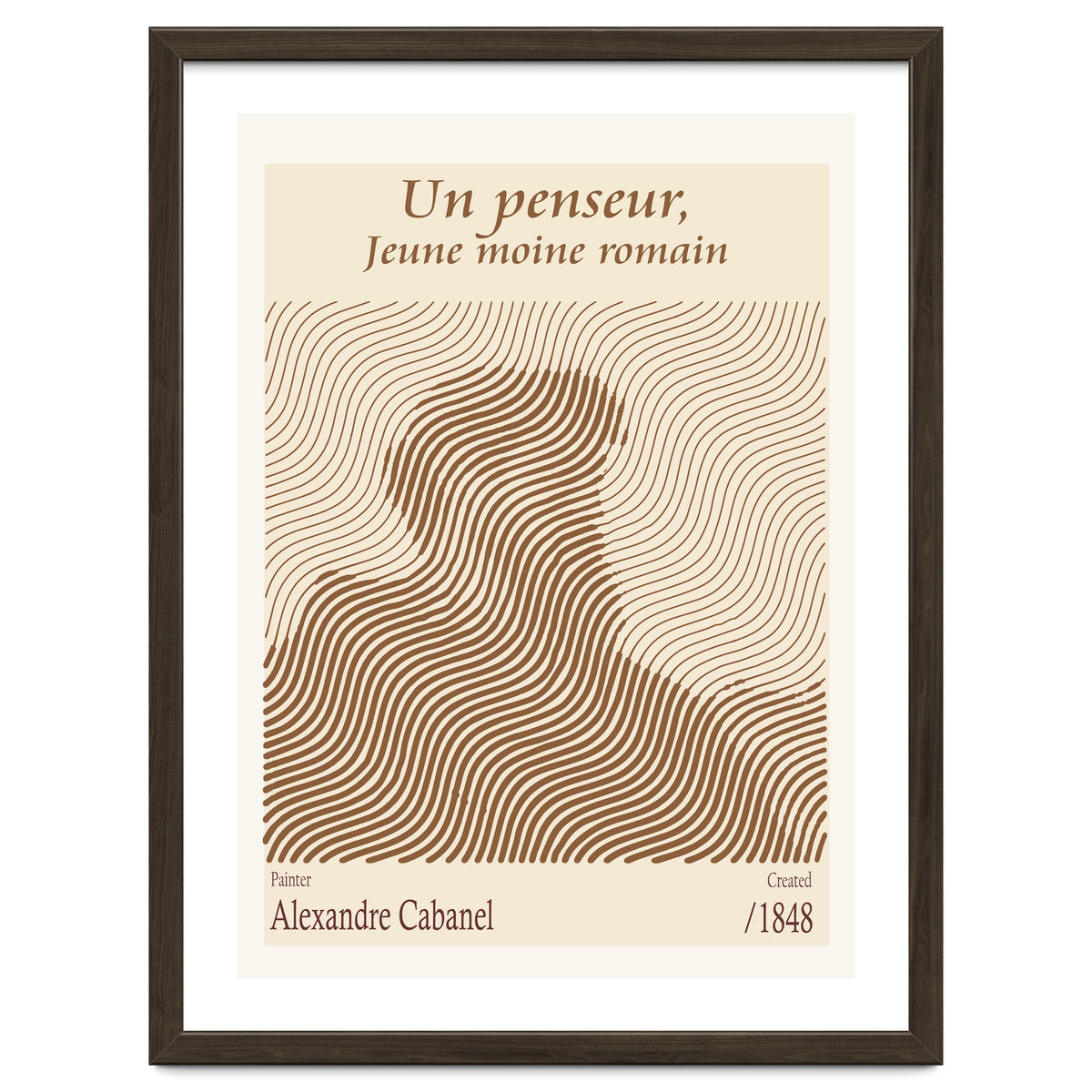 Un Penseur, Jeune Moine Romain – Alexandre Cabanel (1848)