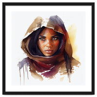 Watercolor Tuareg Woman #3