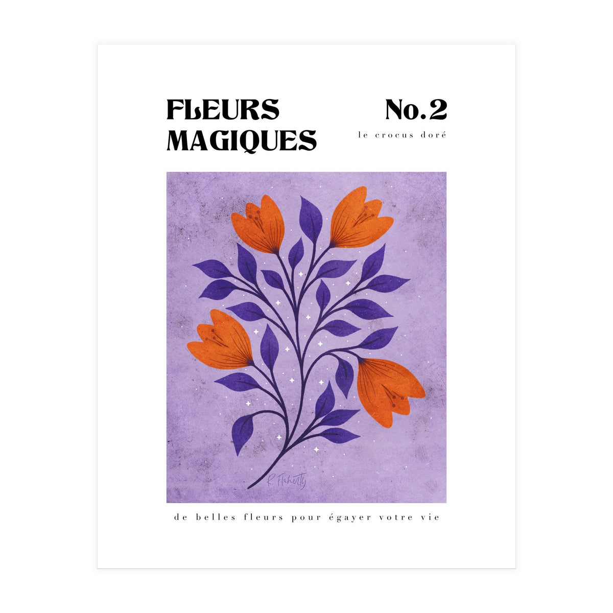 Magical Flowers No.2 Golden Crocus (Print Only)