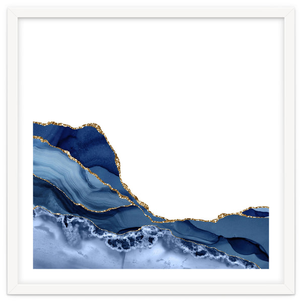 Navy & Gold Agate Texture 19