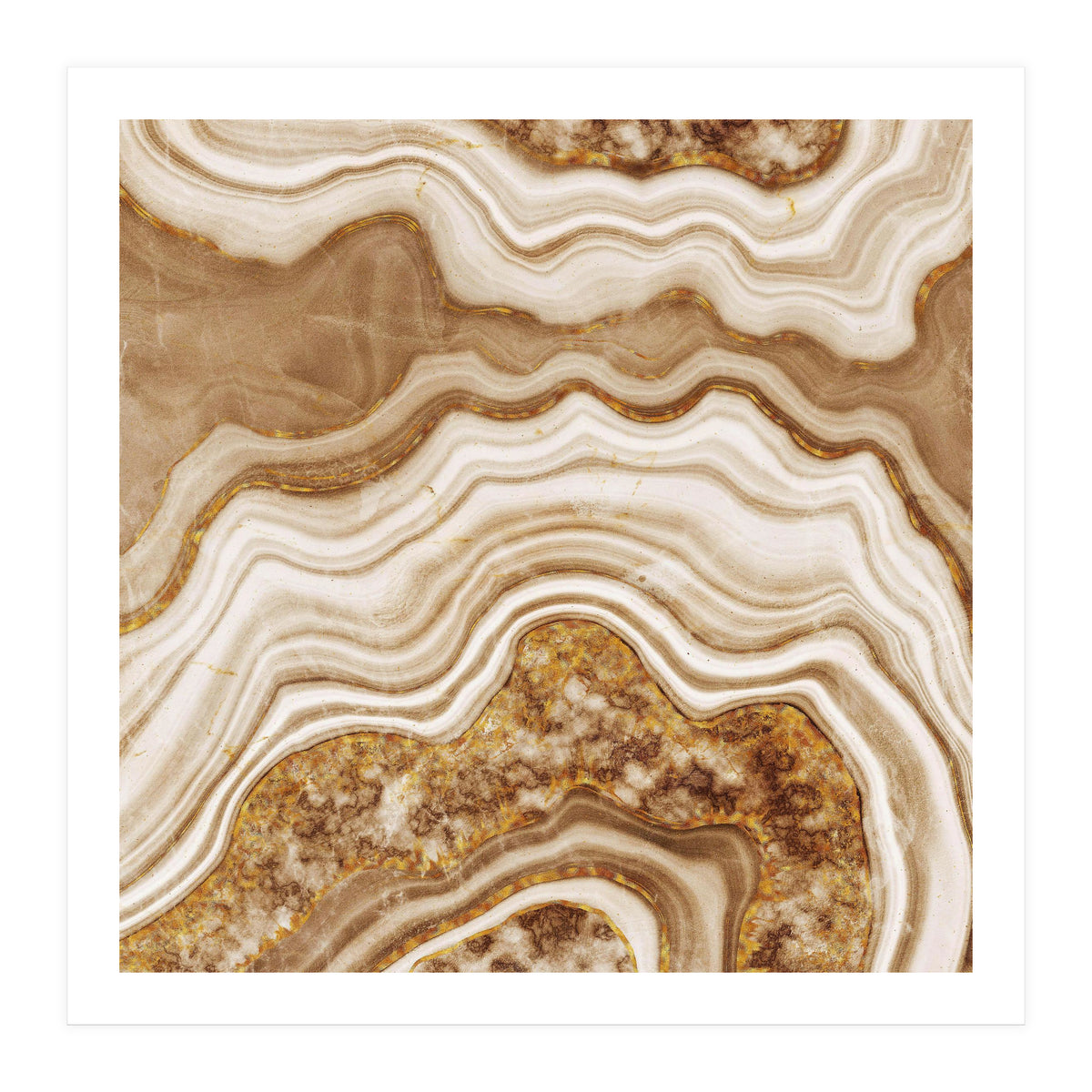 Golden Agate Texture 08 (Print Only)