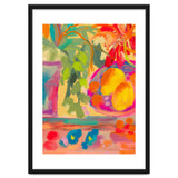 Colorful abstract summer lemons floral still life thumbnail
