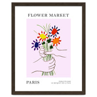 Paris Flower Market Picasso Style Art