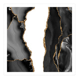 Black & Gold Agate Texture 07  (Print Only) thumbnail