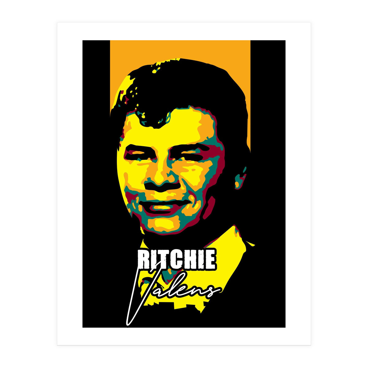 Ritchie Valens American Musician Guitarist Legend (Print Only)