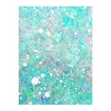 Blue Green Dreamy Marble, Minimal Abstract Pastel Graphic Design Eclectic Bohemian Painting Texture (Print Only) thumbnail