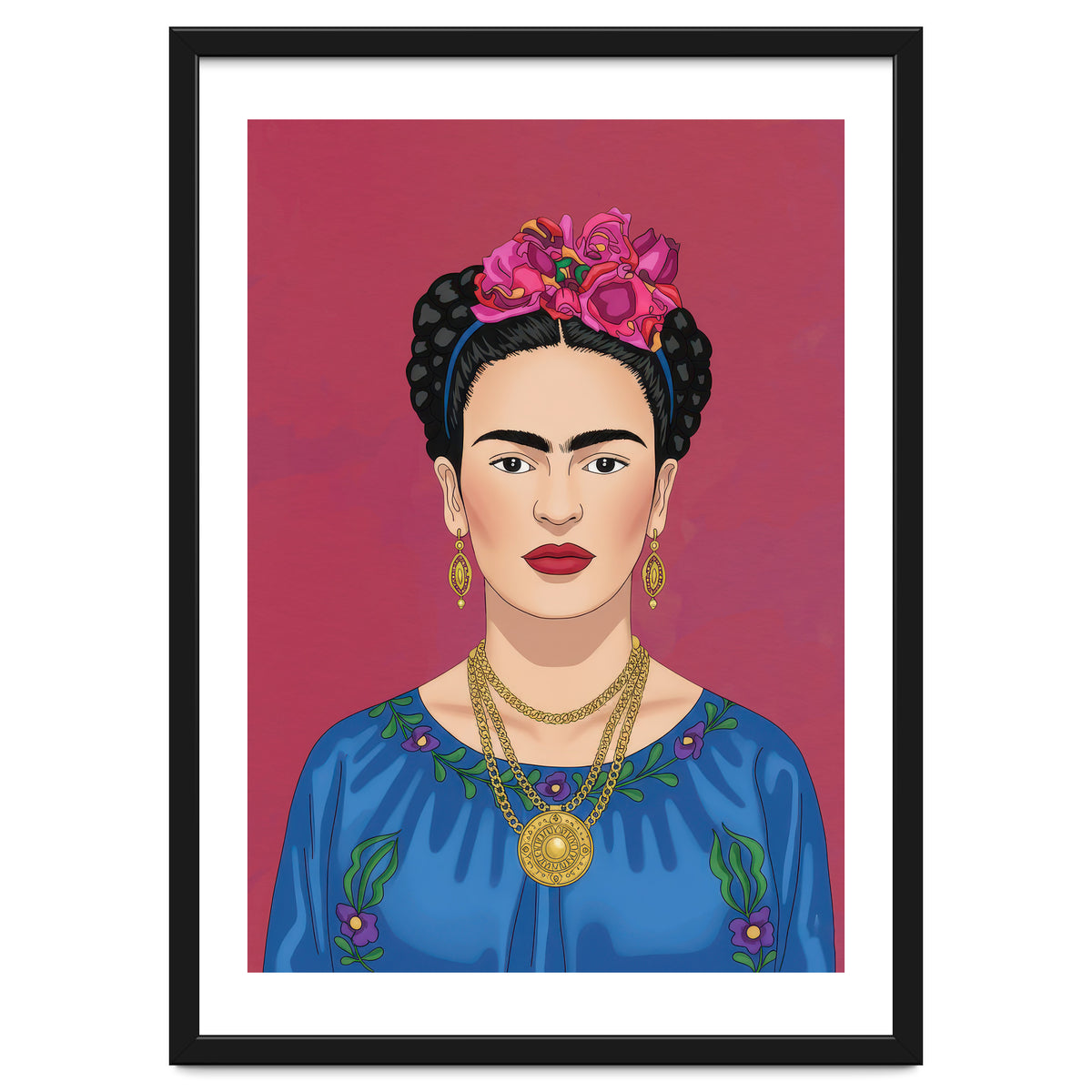 Frida Kahlo Portrait Illustration