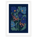 Klimt Flower Dark Blue thumbnail
