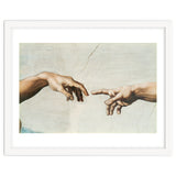 The Sistine Chapel; ceiling frescos after restoration. The creation of Adam. thumbnail