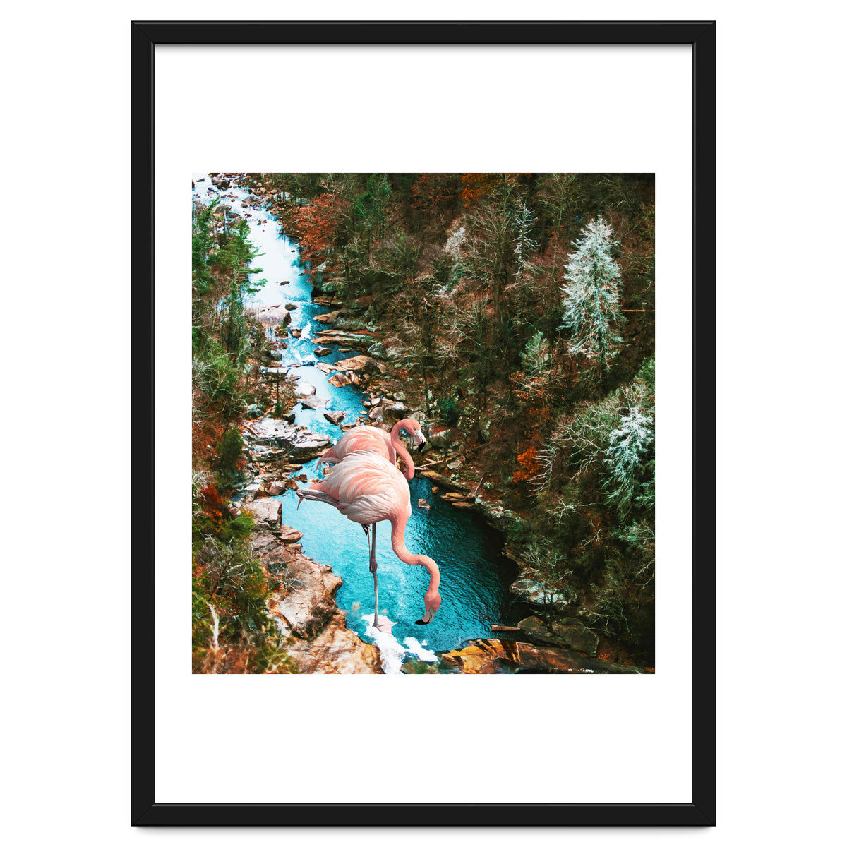 Flamingo Forest #society6 #decor #buyart