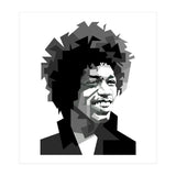Jimi Hendrix Rock And Blues Music Black White (Print Only) thumbnail