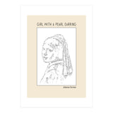 Girl With A Pearl Earring Johannes Vermeer Ascii Art (Print Only) thumbnail