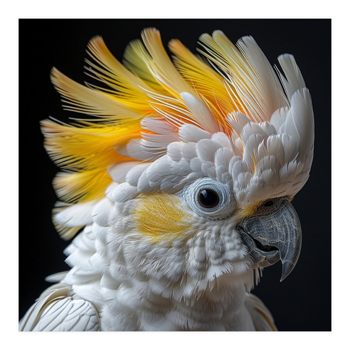Close Up Of A Cockatoo With Yellow Crest (Print Only)