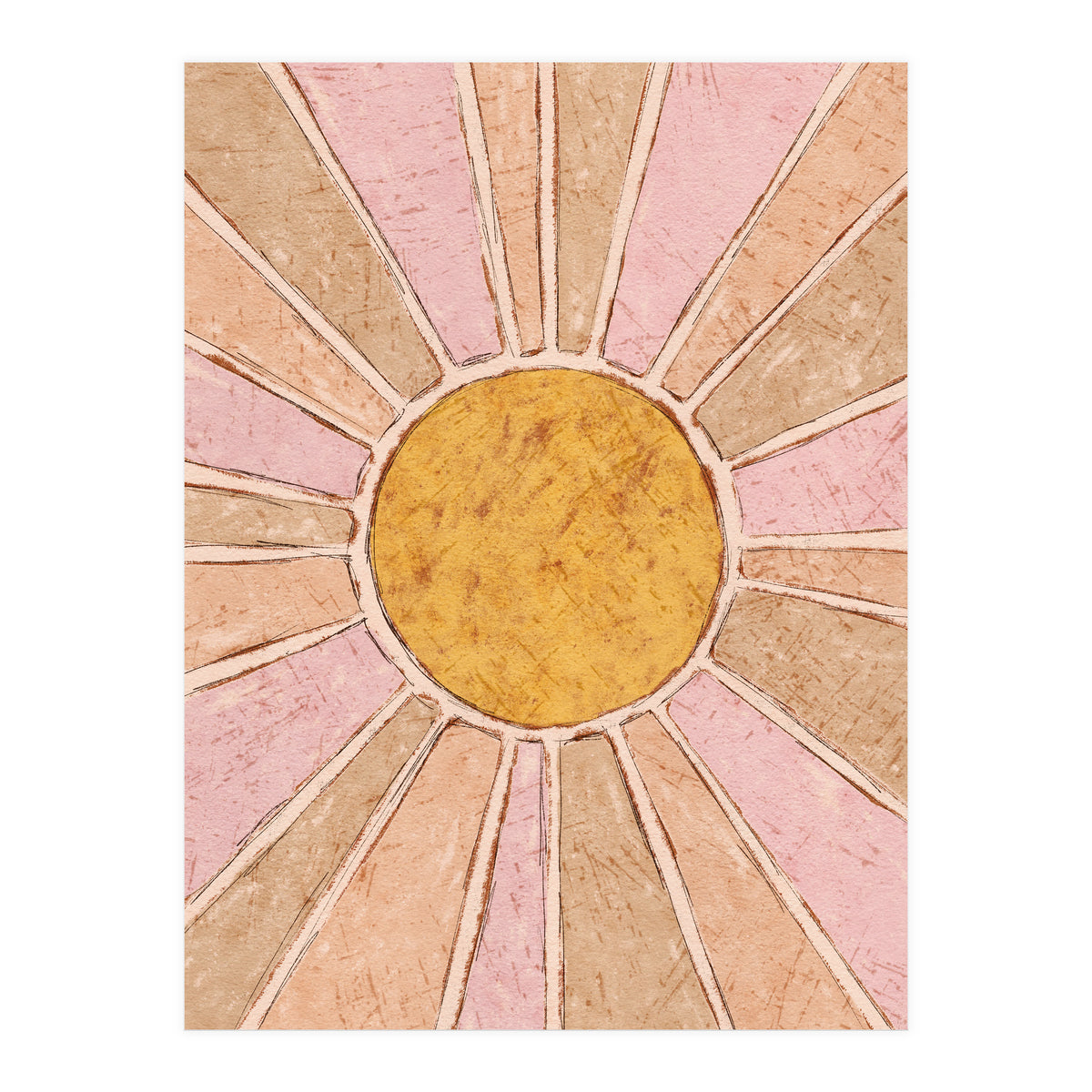 Seventies Retro Sunshine (Print Only)