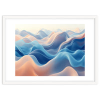 Ethereal Fluid Waves Abstract Art