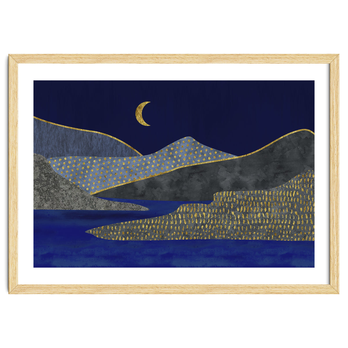 Abstract Landscape Moonlight Mood