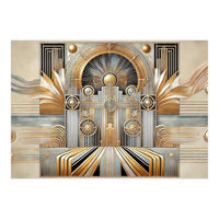 Art Deco Gold Architecture (Print Only)