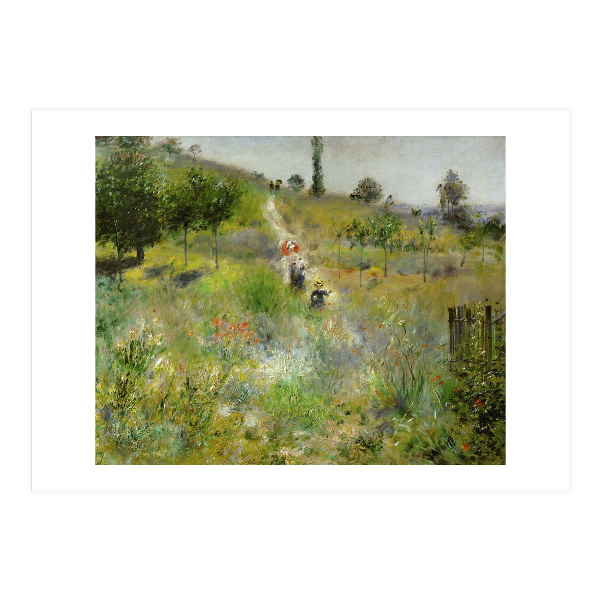 Chemin montant dans les hautes herbes. Oil on canvas (around 1875) 60 x 74 cm R. F. 2581. (Print Only)