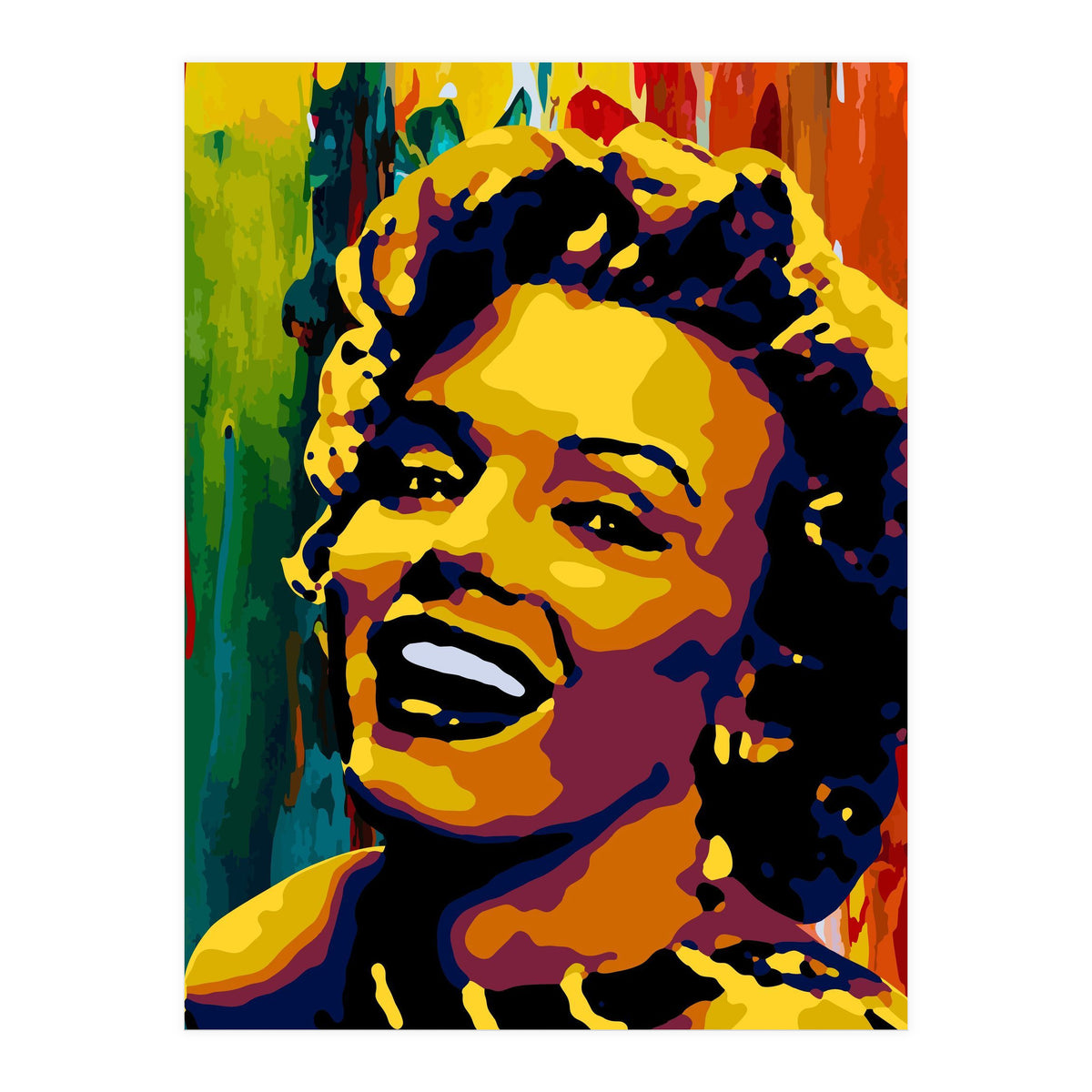 Marilyn Monroe Colorful abstract 2 (Print Only)