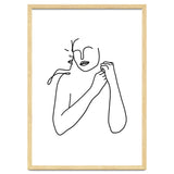 Eternally Connected, Abstract Line Art Love, Sketch Drawing Minimal, Eclectic Human Couple Connection Minimalism Concept thumbnail