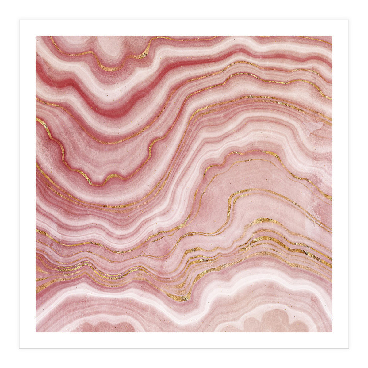 Pink Agate Texture 09  (Print Only)