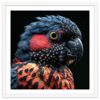 Close Up Portrait Of A Colorful Exotic Parrot