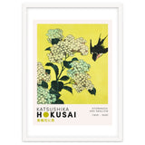 Katsushika Hokusai - Hydrangea and swallow thumbnail
