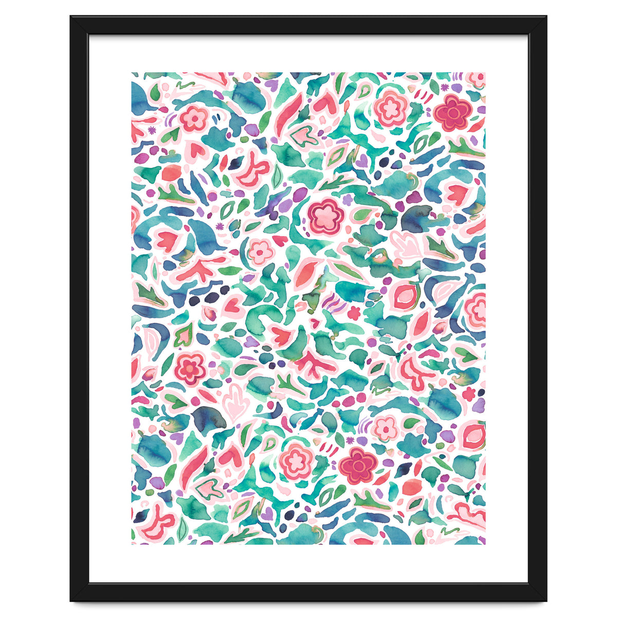 Primitive Flowers Green Coral