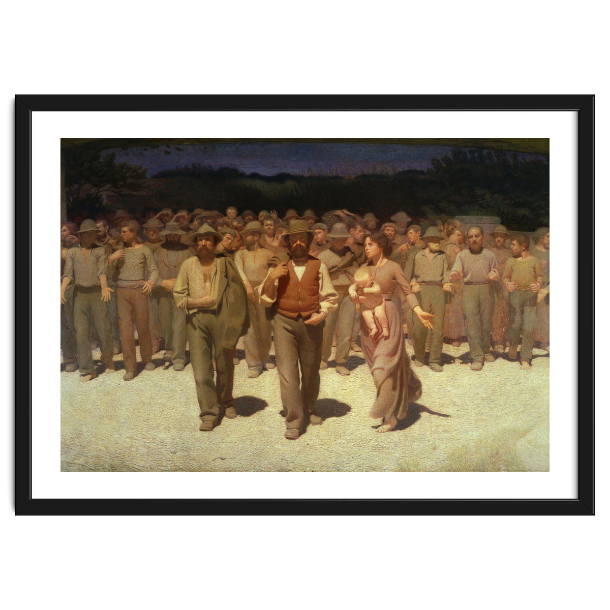 Giuseppe Pellizza da Volpedo / 'The Fourth State', 1901, Oil on canvas, 293 × 545 cm.