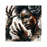 Noir Flamenco Hands Portrait (Print Only)