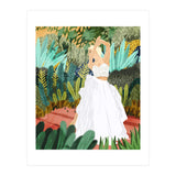 Forest Bride | Jungle Wedding Painting | Travel Solo | Blonde Woman Dancing Joy (Print Only) thumbnail