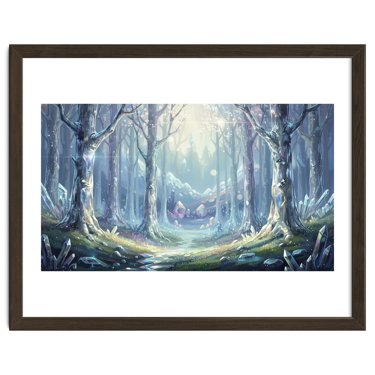 Crystal Forest: Ethereal Fantasy Landscape