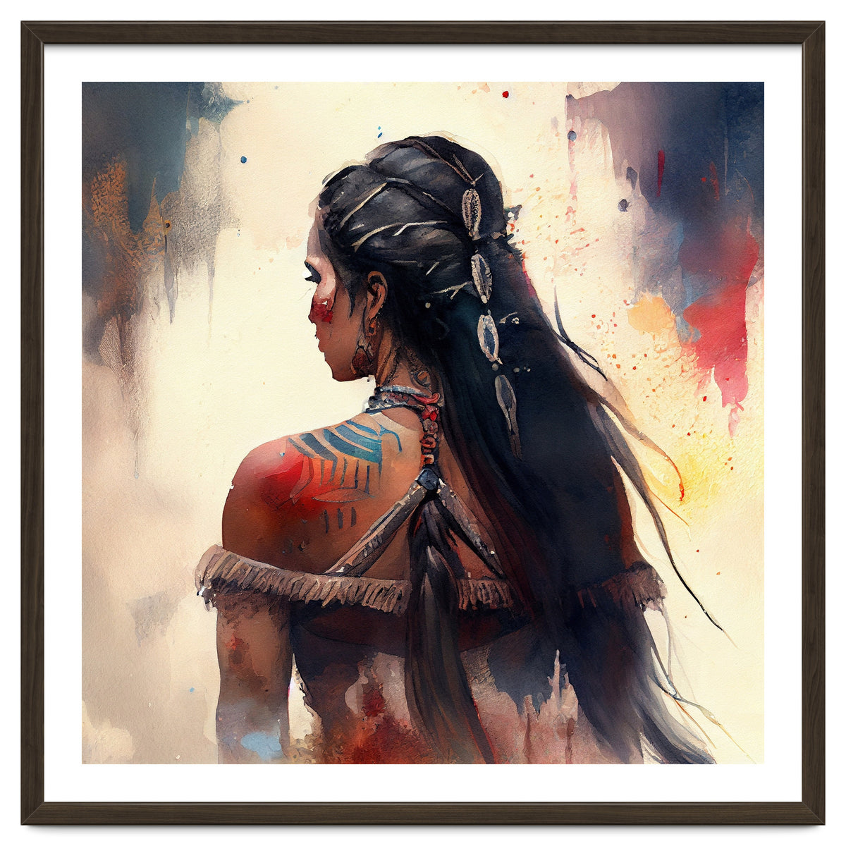 Braided Warrior Woman Profile