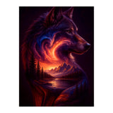 The Nebula Guardian Wolf of the Mountains (Print Only) thumbnail