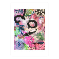Crazy Town Multimedia Abstract Art Print Large Wall Art Poster Viddy Pop Mood Room (Print Only)