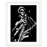 Rahsaan Roland Kirk American Jazz Multi-Instrumentalist in Grayscale thumbnail