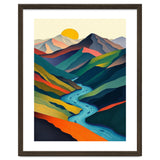 Minimalist Mountain River Landscape thumbnail