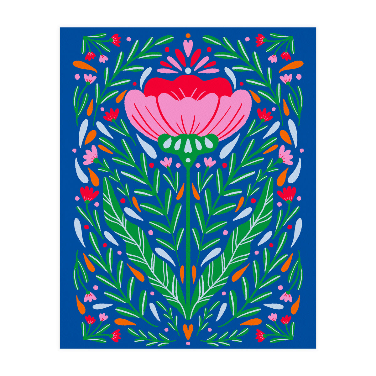 Bold Symmetrical Floral  (Print Only)
