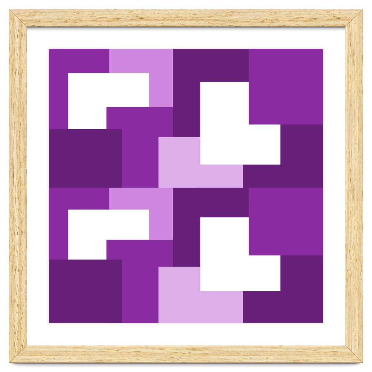 Purple Abstract Square Tiles