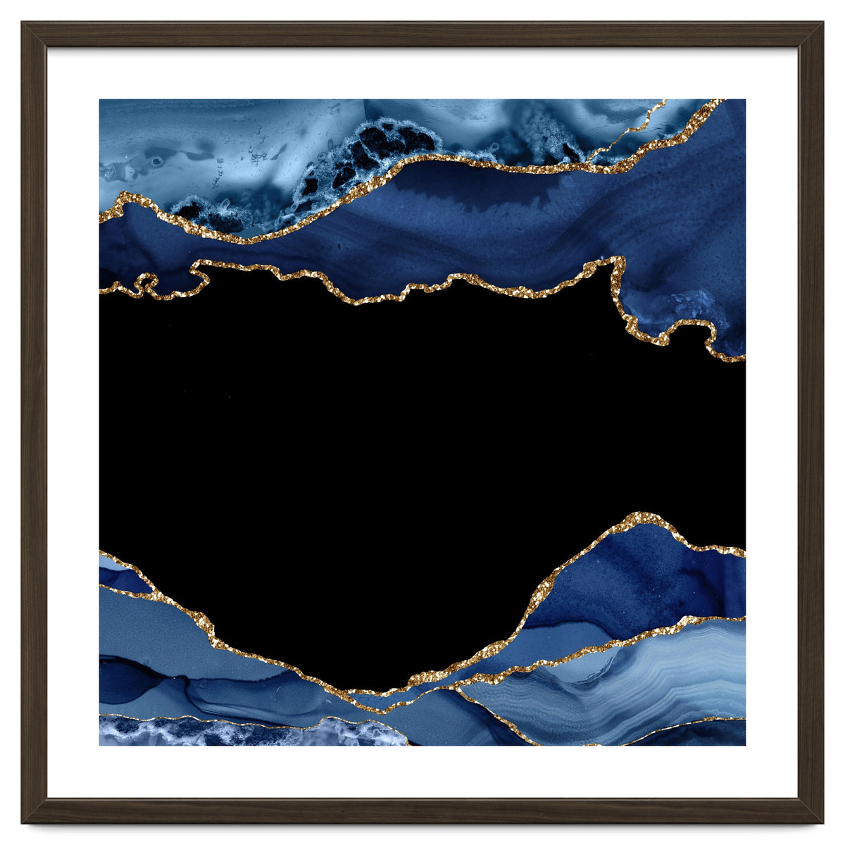 Navy & Gold Agate Texture 18