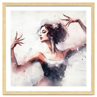 Elegant Ballet Dancer Portrait In Motion