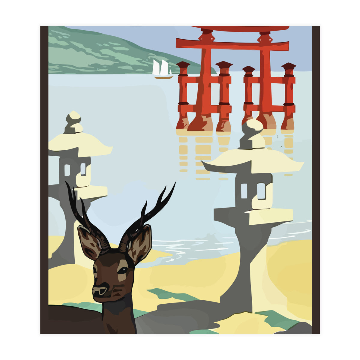Japan Travel Poster (Print Only)