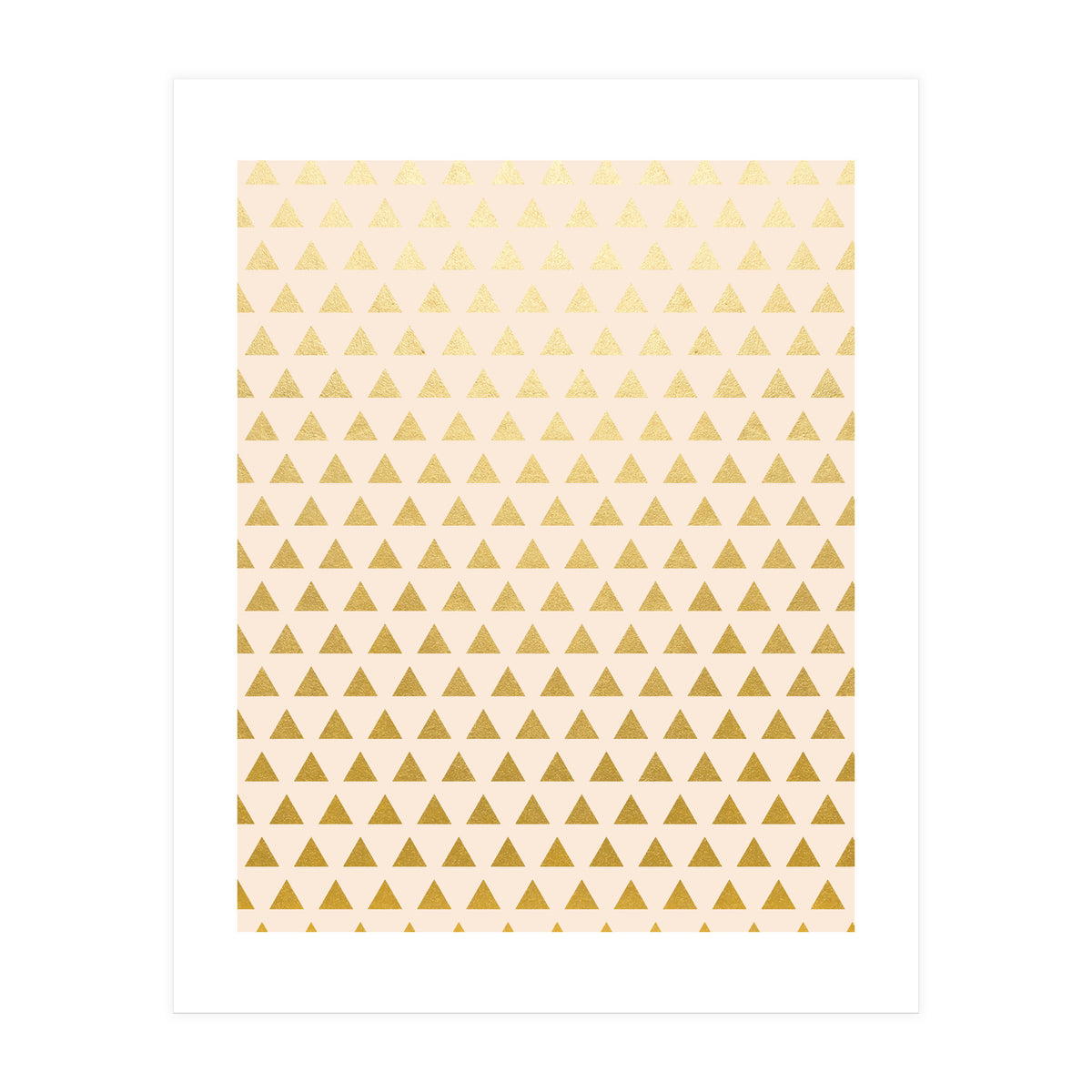 Blush + Gold Triangles #society6 #decor #buyart (Print Only)