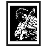 Pat Metheny American Jazz Guitarist Legend in Monochrome 3 thumbnail