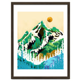 Grass Is Greener Wherever It Is Loved Positivity Nature Landscape Snow, Winter Mountains Painting Forest, Wild Travel Adventure thumbnail
